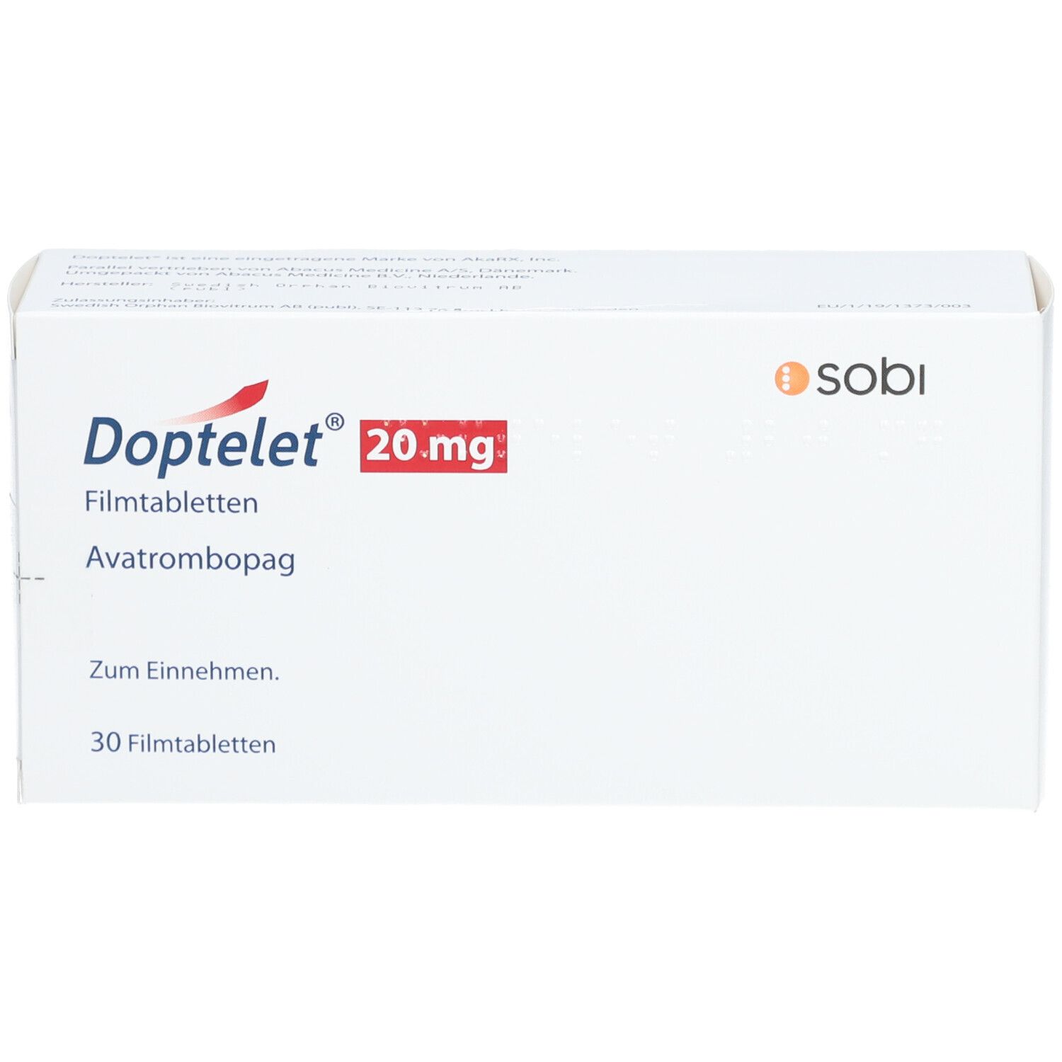 DOPTELET 20 mg Filmtabletten
