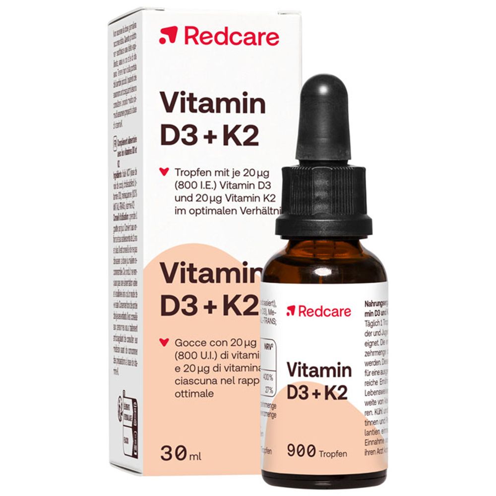 Redcare Vitamin D3 + K2 Tropfen