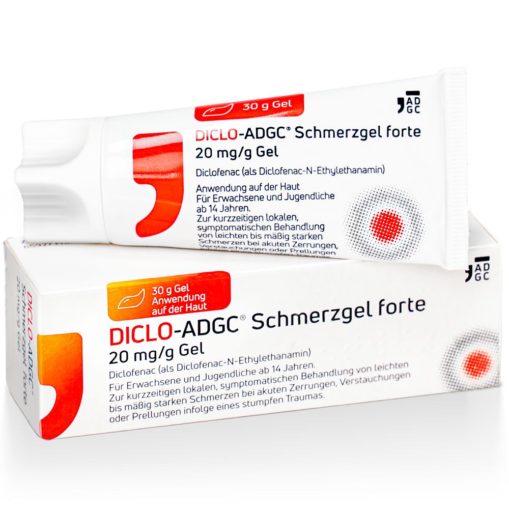 Diclo Adgc® Schmerzgel forte 20mg/g bei Schmerzen wie z.B. Rückenschmerzen
