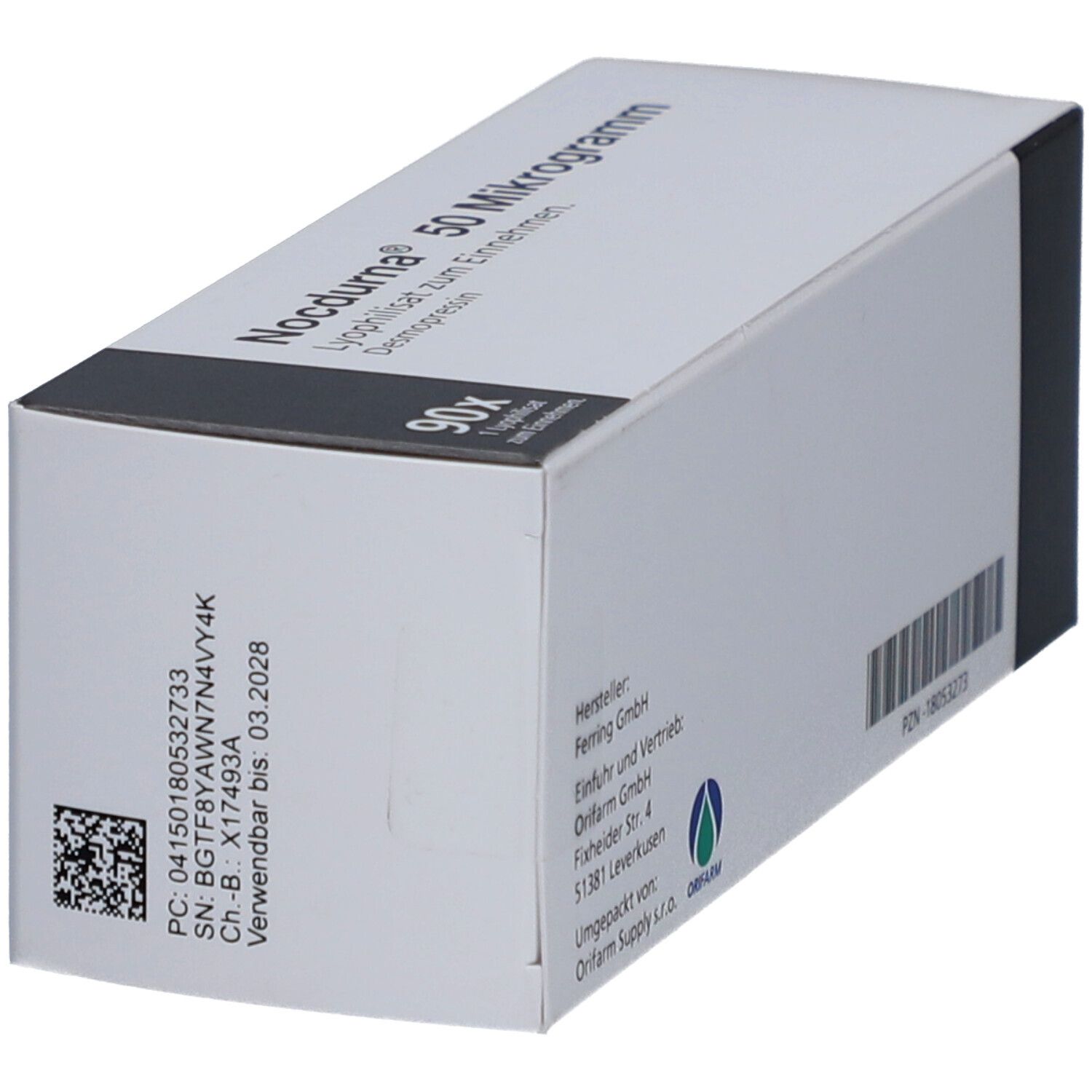 NOCDURNA 50 Mikrogramm Lyophilisat zum Einnehmen