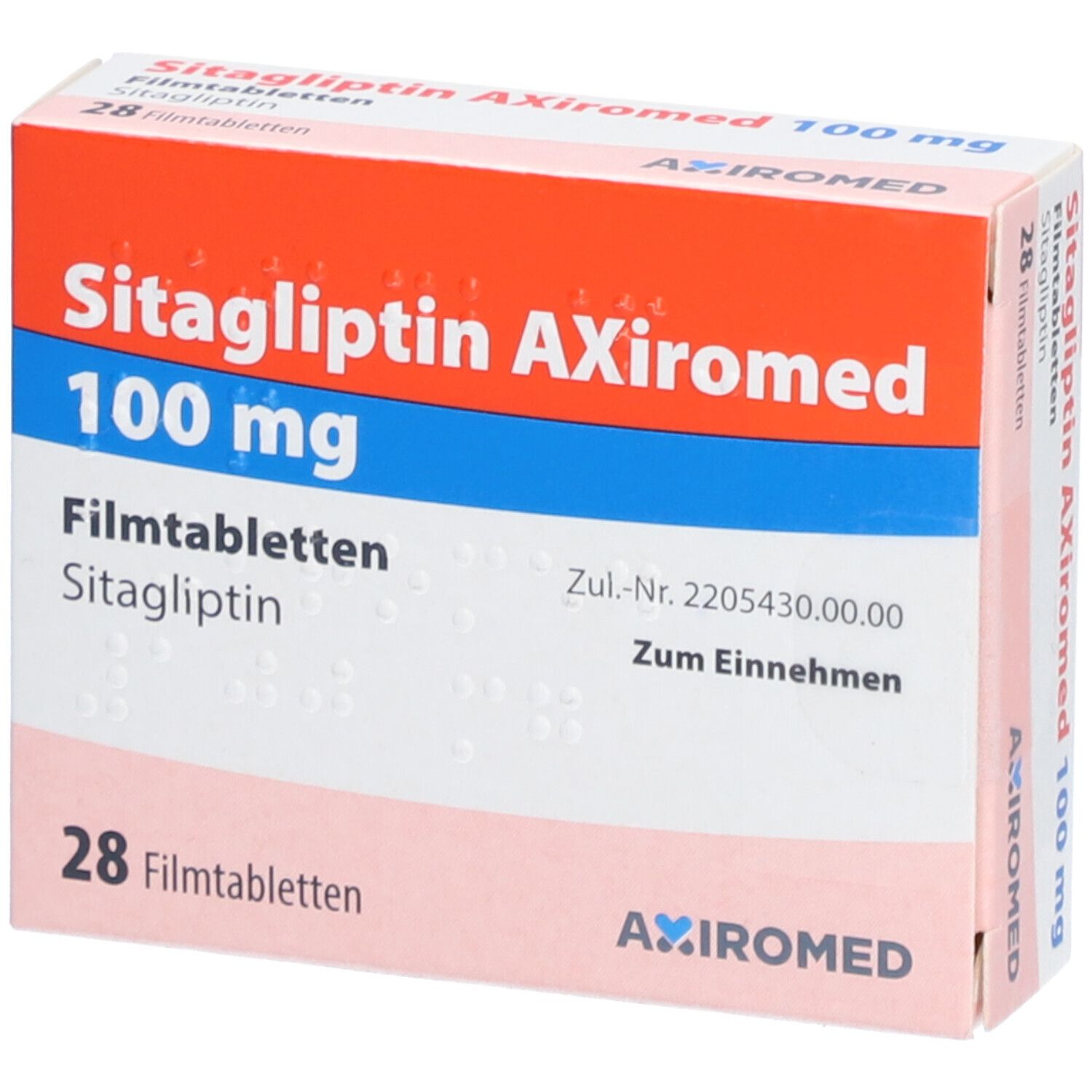 SITAGLIPTIN AXiromed 100 mg Filmtabletten 28 St mit dem E-Rezept kaufen ...