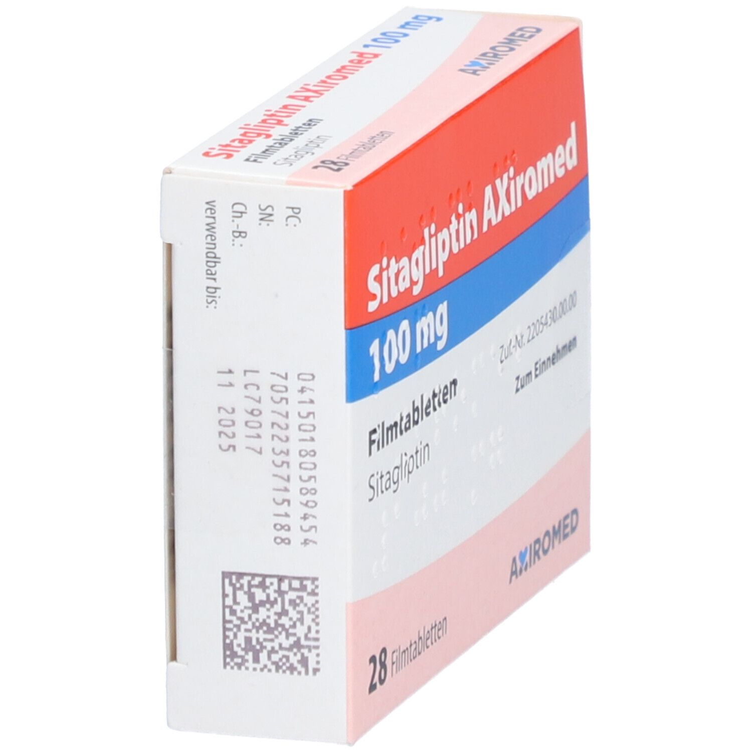 Sitagliptin AXiromed 100 mg Filmtabletten 28 St