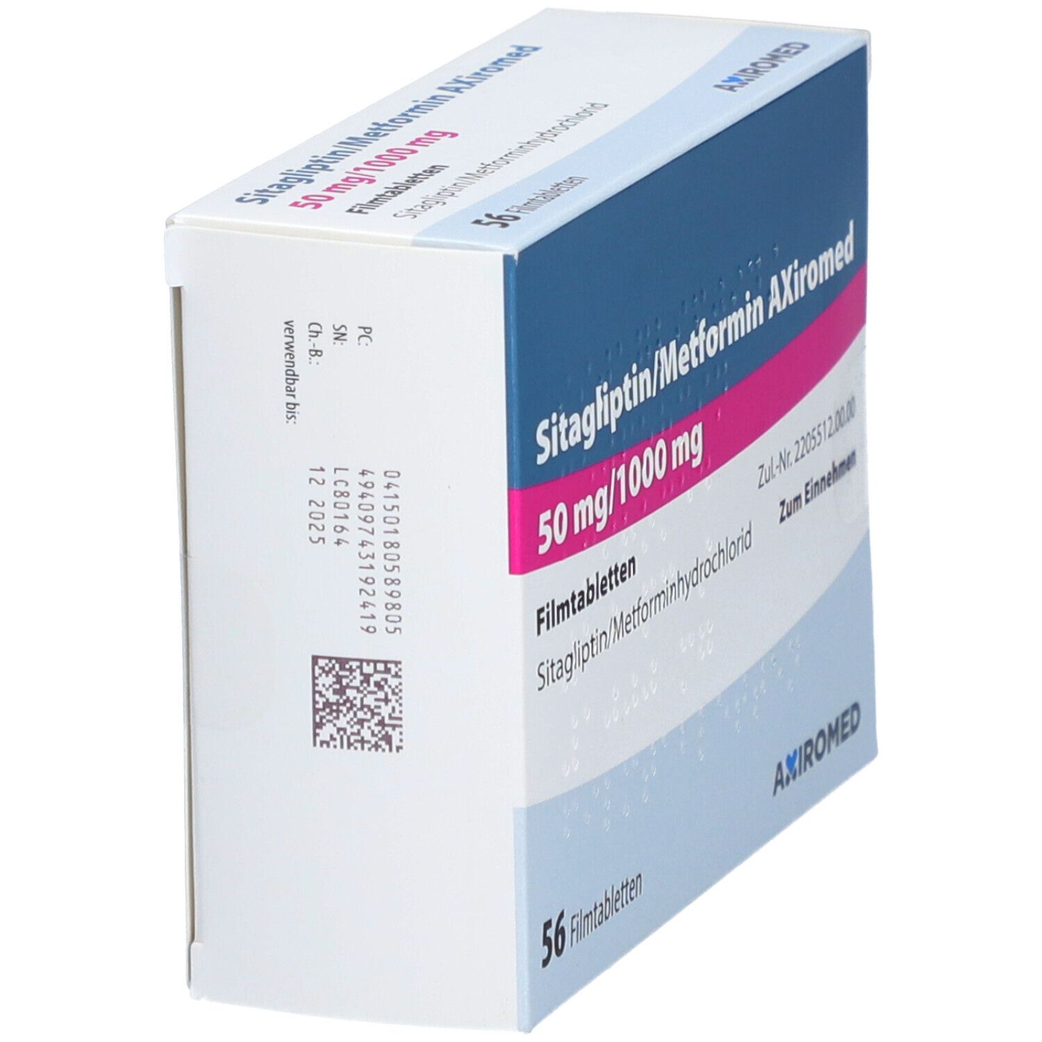 SITAGLIPTIN/Metformin AXiromed 50 mg/850 mg FTA 56 St Filmtabletten