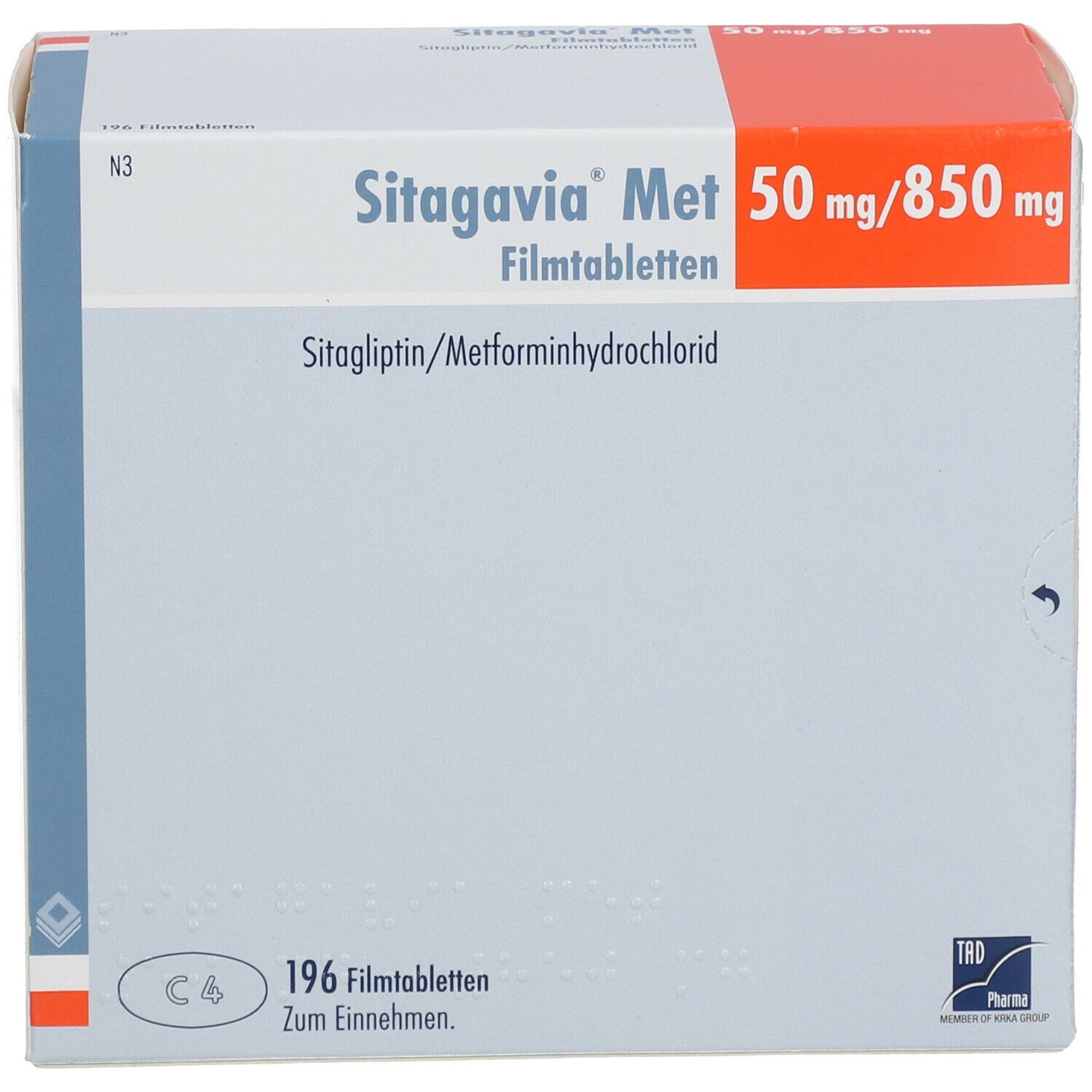 SITAGAVIA Met 50 mg/850 mg Filmtabletten