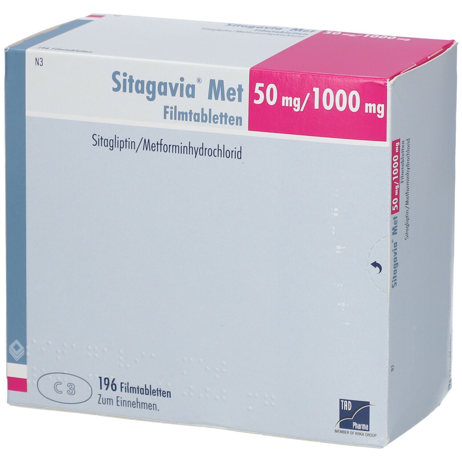 SITAGAVIA Met 50 mg/1000 mg Filmtabletten