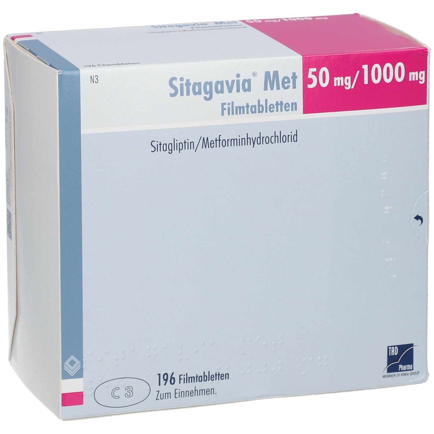 SITAGAVIA Met 50 mg/1000 mg Filmtabletten