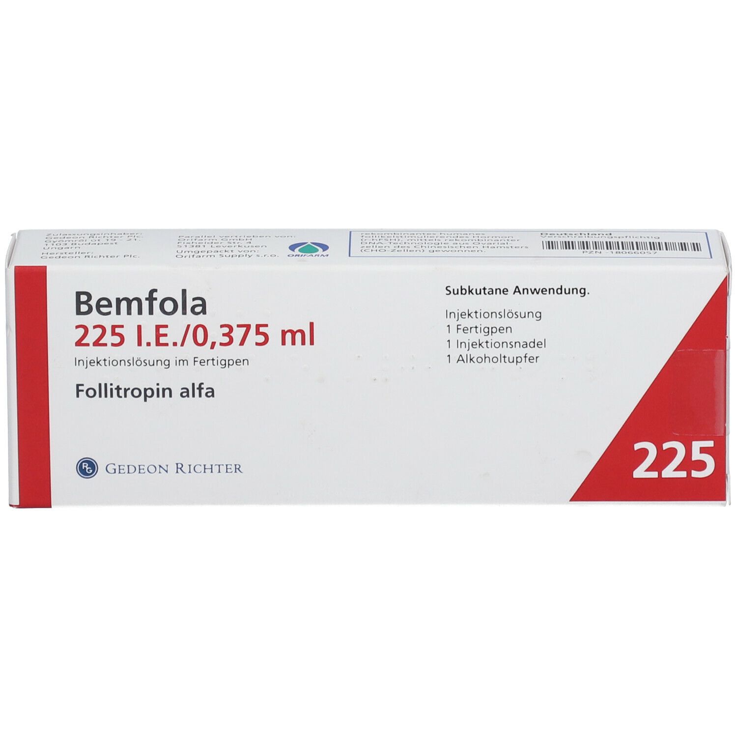 BEMFOLA 225 I.E./0,375 ml Inj.-Lsg.i.e.Fertigpen