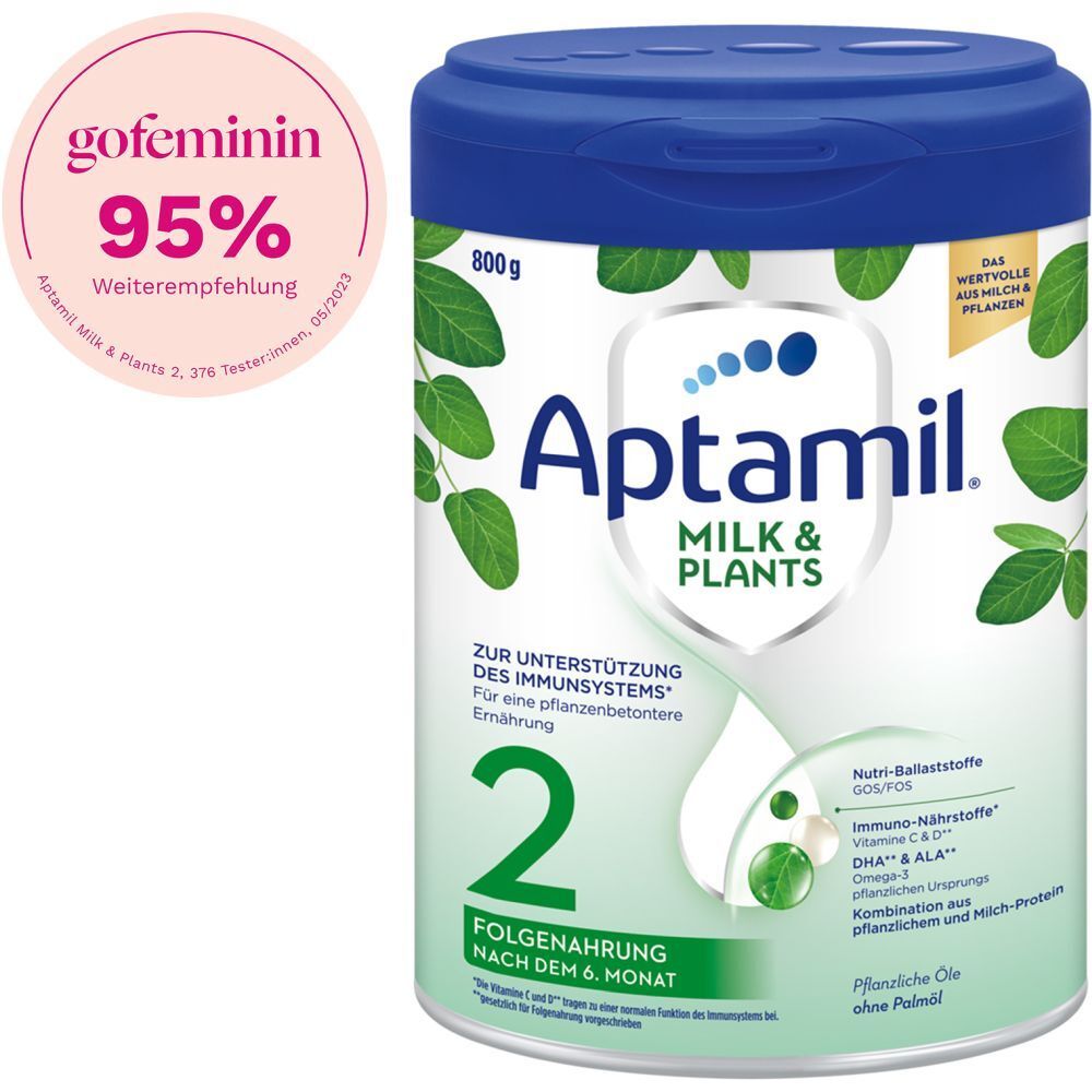 Aptamil Milk & Plants 2 Folgemilch ab dem 6. Monat