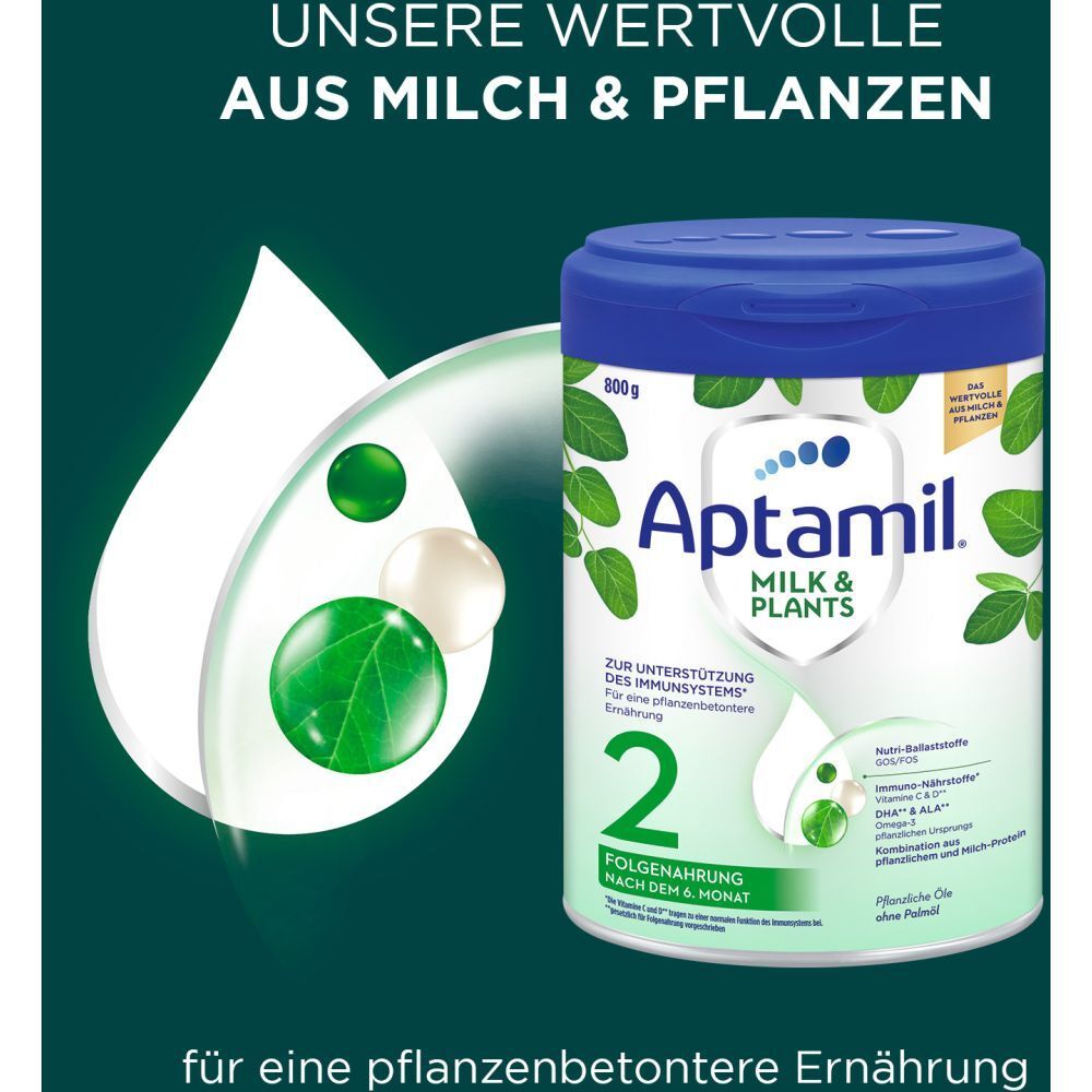 Aptamil Milk & Plants 2 Folgemilch ab dem 6. Monat