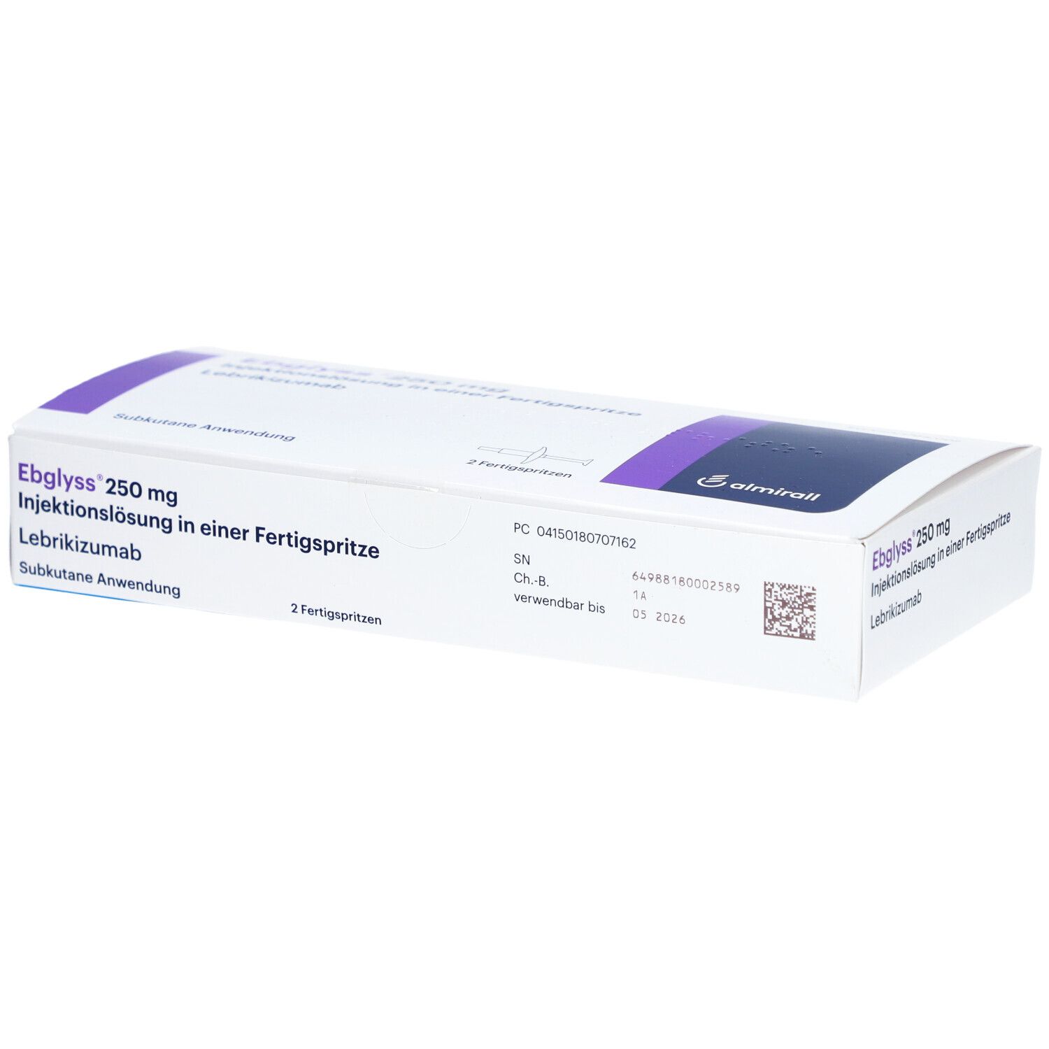 EBGLYSS 250 mg Injektionslösung i.e.Fertigspritze