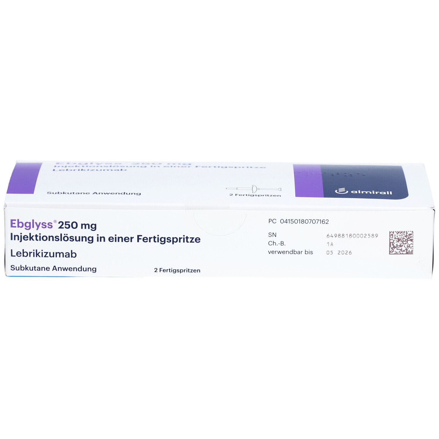 EBGLYSS 250 mg Injektionslösung i.e.Fertigspritze