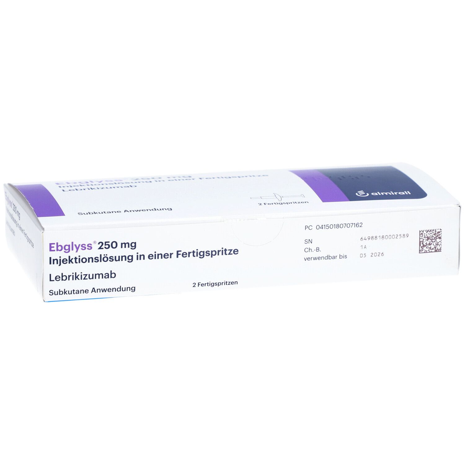 EBGLYSS 250 mg Injektionslösung i.e.Fertigspritze