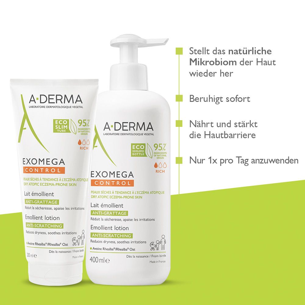 EXOMEGA Control Promo Pack Rückfettende Milch + Spray