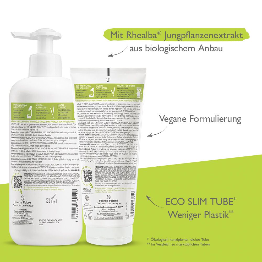 EXOMEGA Control Promo Pack Rückfettende Milch + Spray
