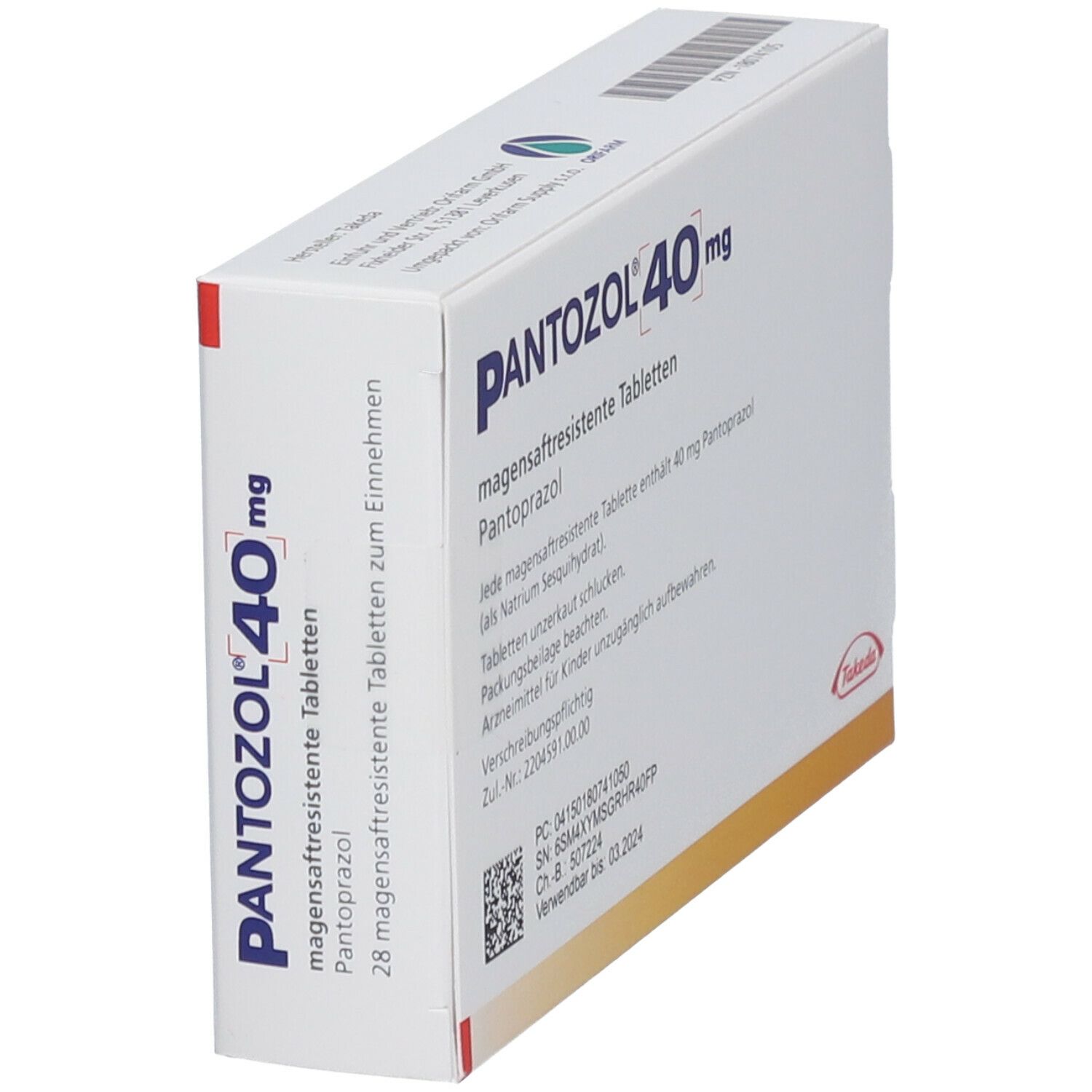 PANTOZOL 40 mg magensaftresistente Tabletten