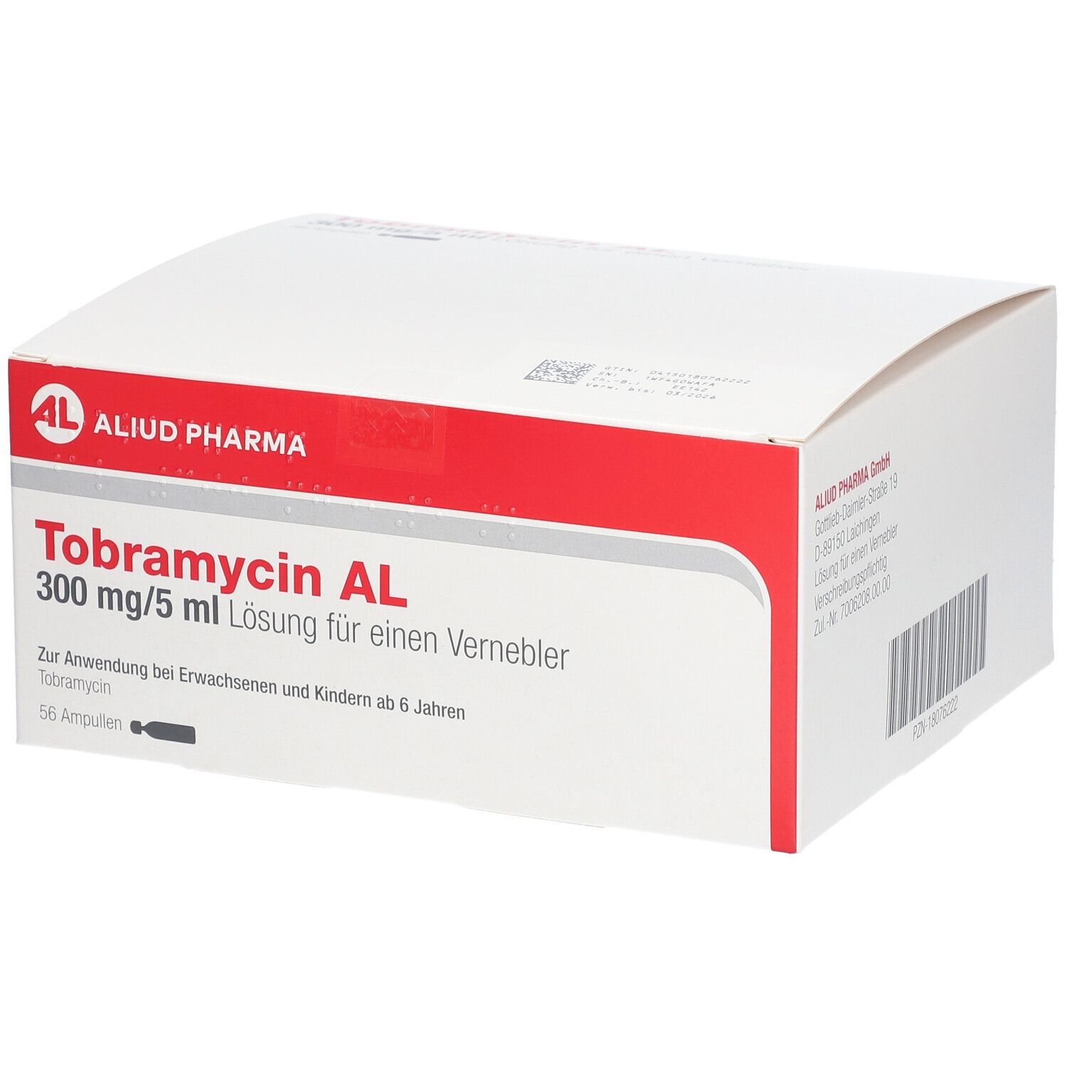 TOBRAMYCIN AL 300 mg/5 ml Lösung f.e.Vernebler