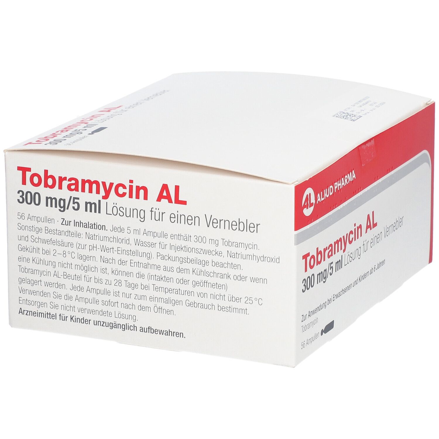 Tobramycin AL 300 mg/5 ml Lösung f.e.Vernebler 56 St für einen Vernebler