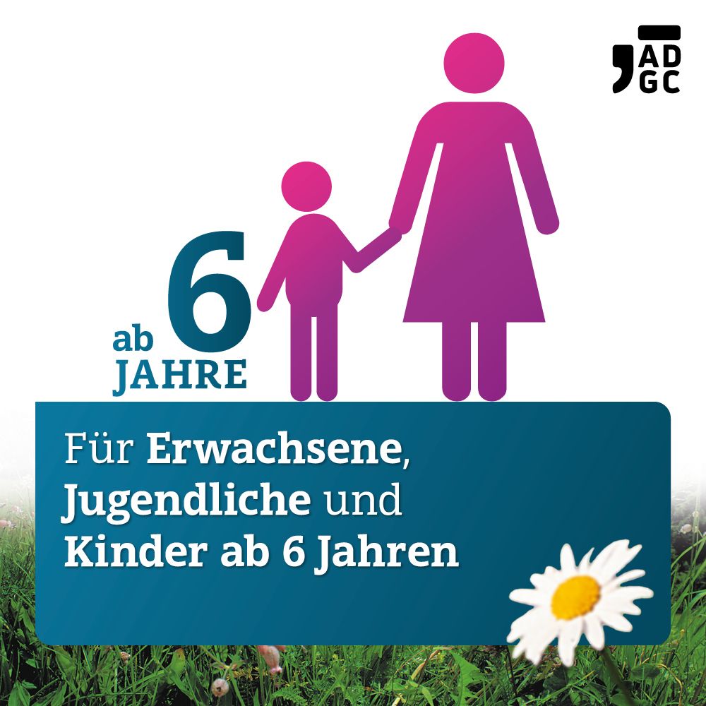 LEVOCETIRIZIN-ADGC® 5mg vergleichbare Wirkung wie Cetirizin b. halber Dosierung