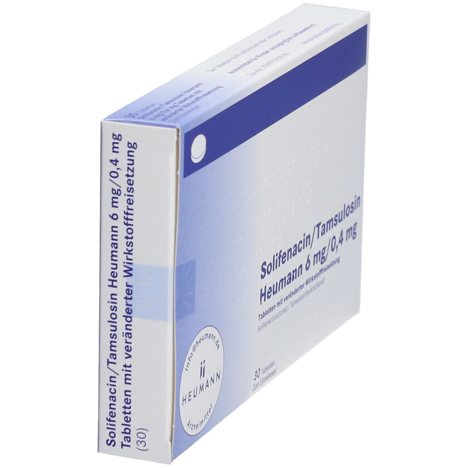 SOLIFENACIN/Tamsulosin Heumann 6 mg/0,4 mg TVW 30 St Tablette, veraenderte Wirkstofffreisetzung