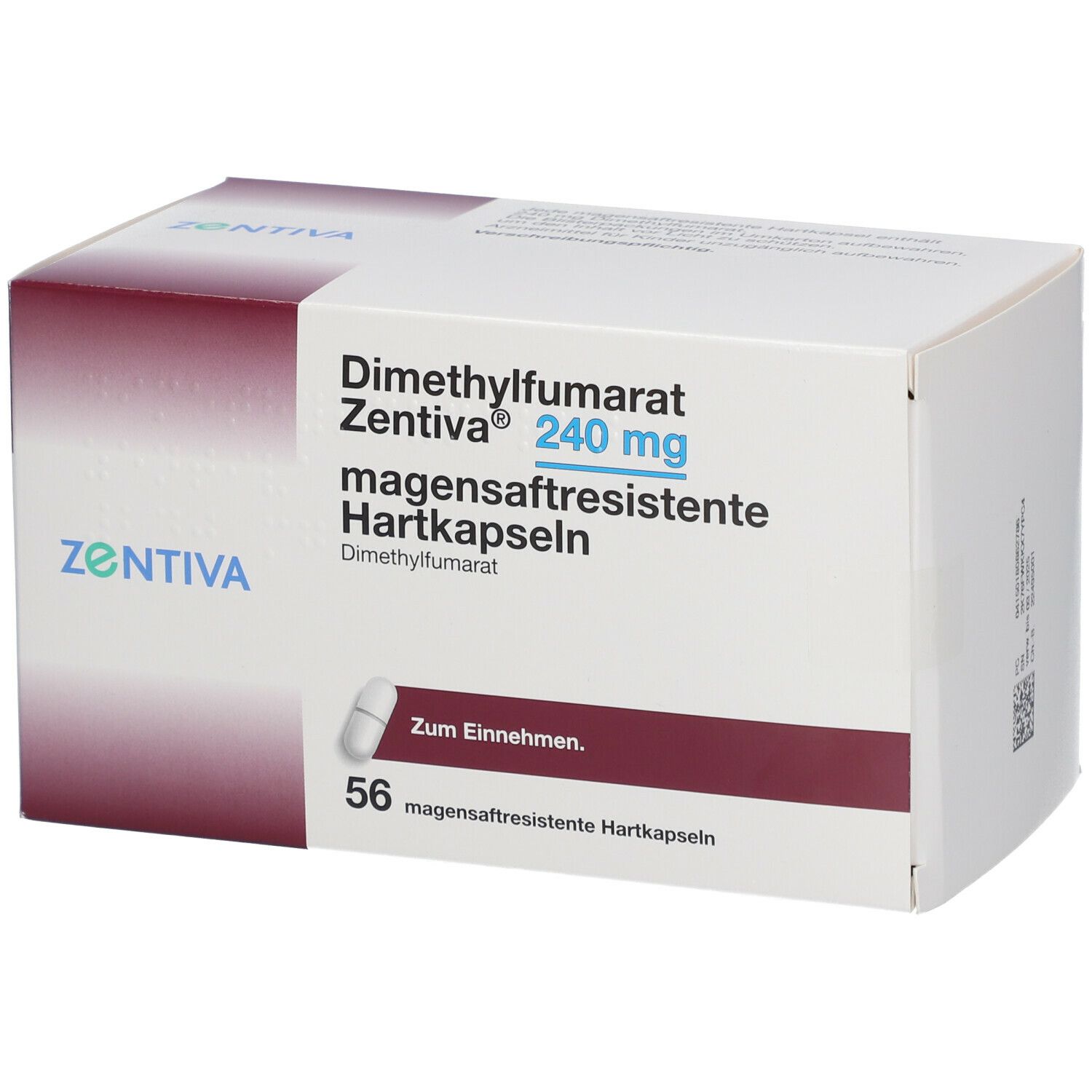 DIMETHYLFUMARAT Zentiva 240 mg magensaftr.Hartk.