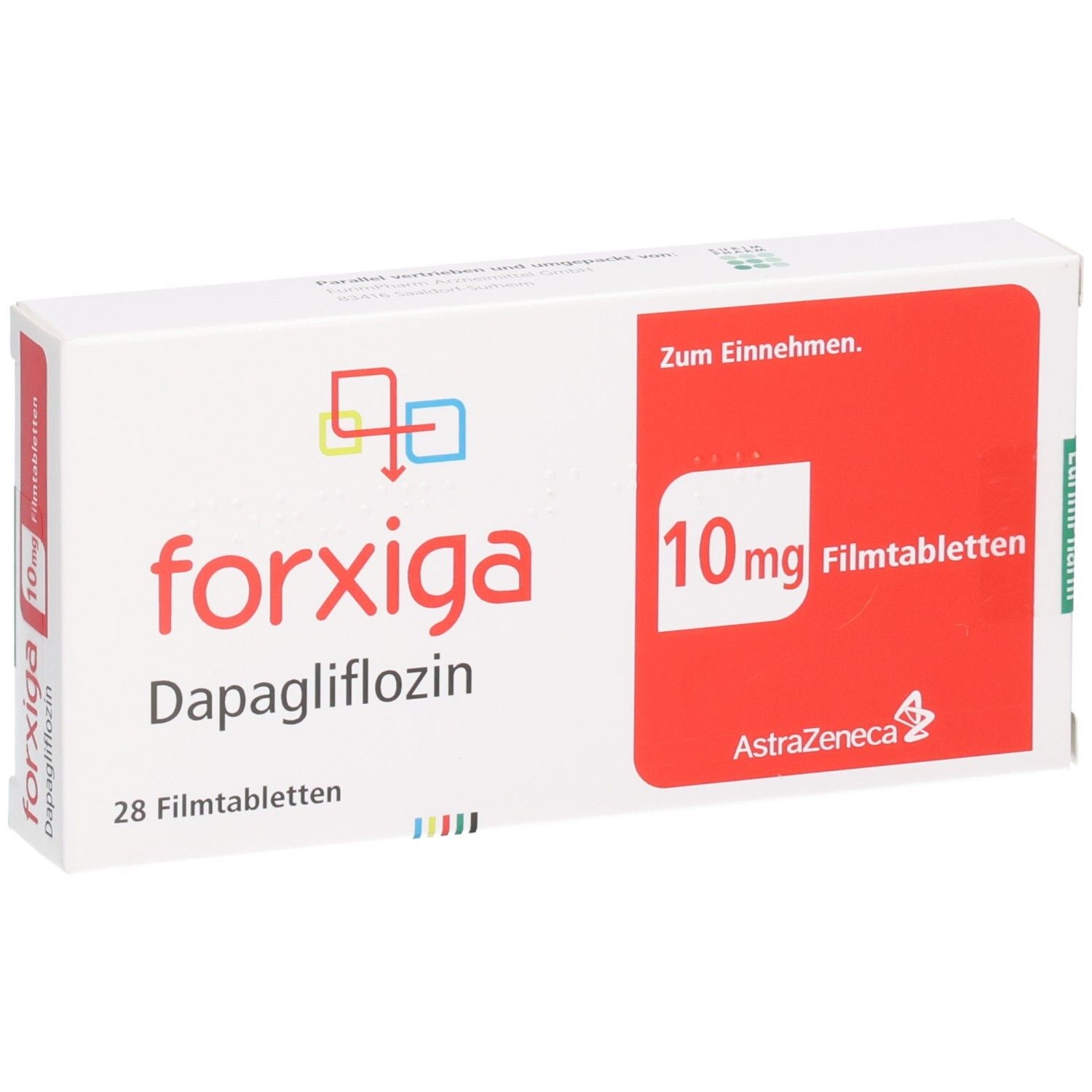 Forxiga 10mg Filmtabletten, Dapagliflozin, 28 Tabletten