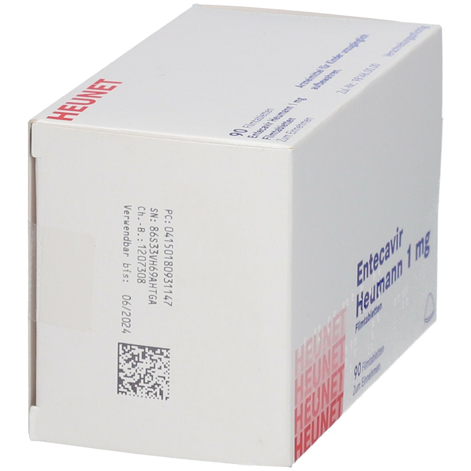 Entecavir Heumann 1 mg Filmtabletten Heunet 90 St