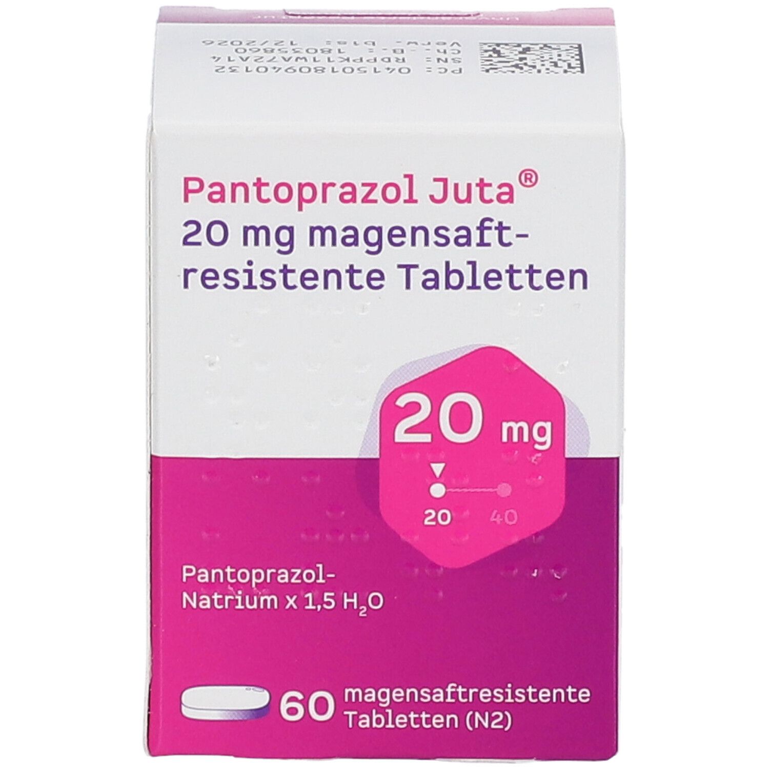 PANTOPRAZOL Juta 20 mg magensaftres.Tabletten
