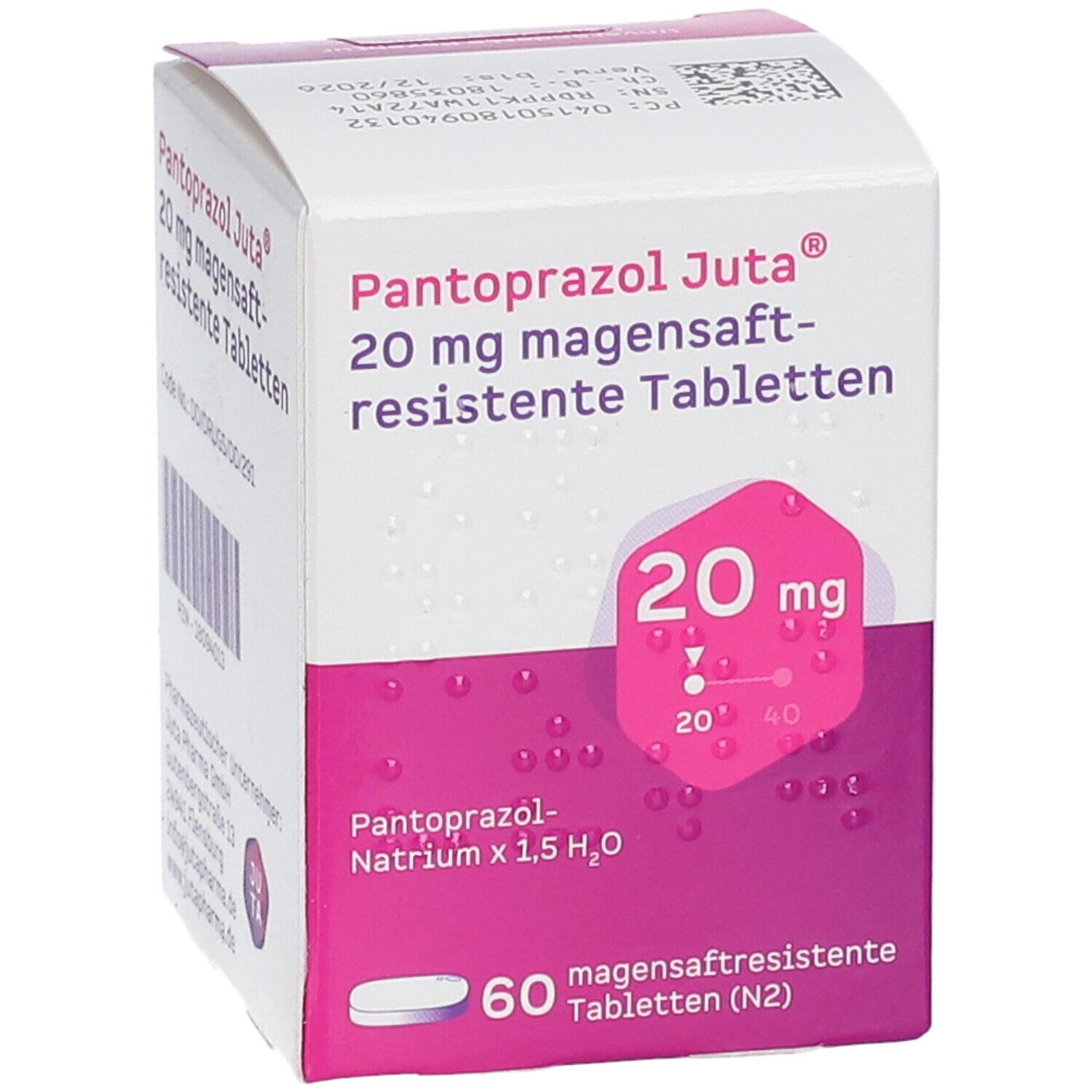 PANTOPRAZOL Juta 20 mg magensaftres.Tabletten