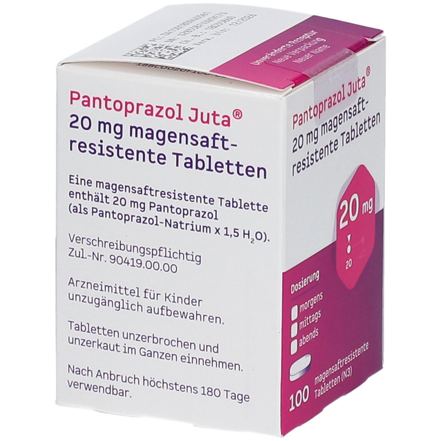 PANTOPRAZOL Juta 20 mg magensaftres.Tabletten