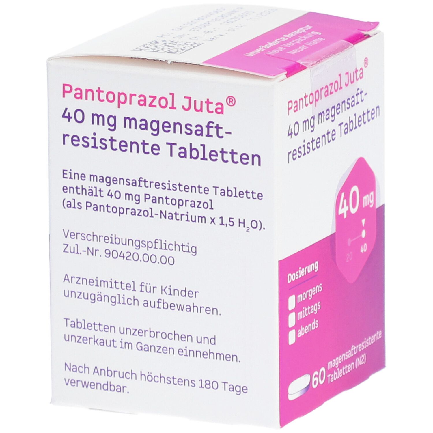 PANTOPRAZOL Juta 40 mg magensaftres.Tabletten