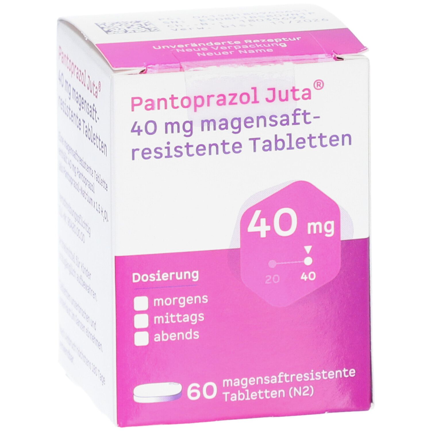 PANTOPRAZOL Juta 40 mg magensaftres.Tabletten