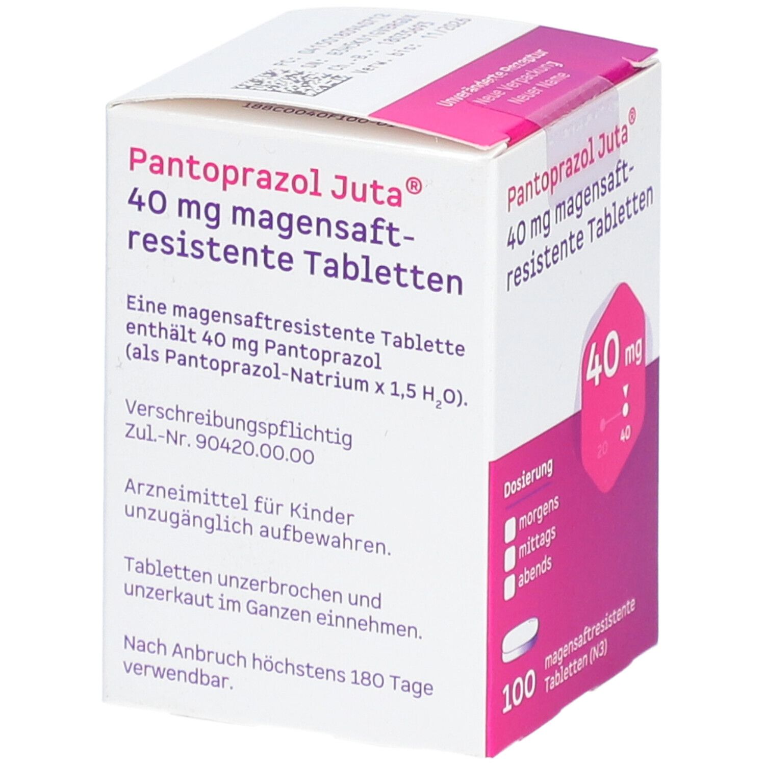 PANTOPRAZOL Juta 40 mg magensaftres.Tabletten