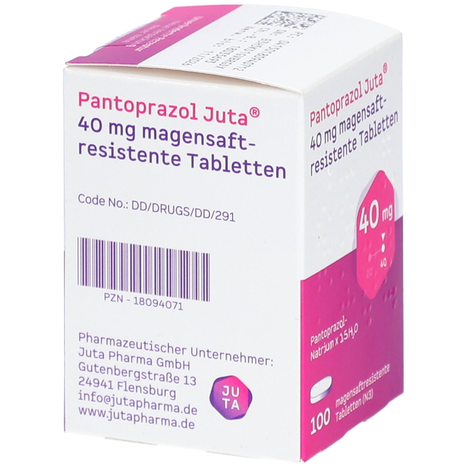 PANTOPRAZOL Juta 40 mg magensaftres.Tabletten