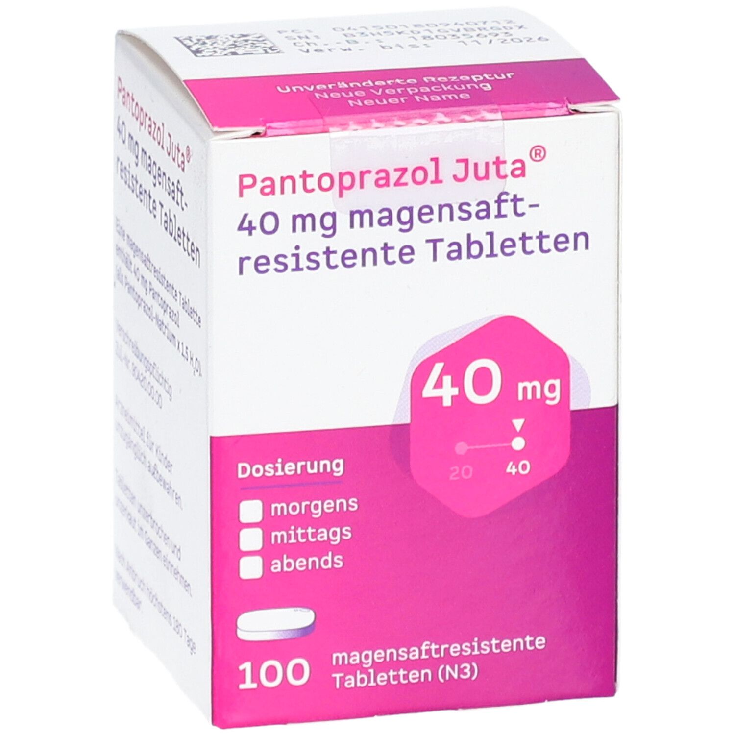 PANTOPRAZOL Juta 40 mg magensaftres.Tabletten