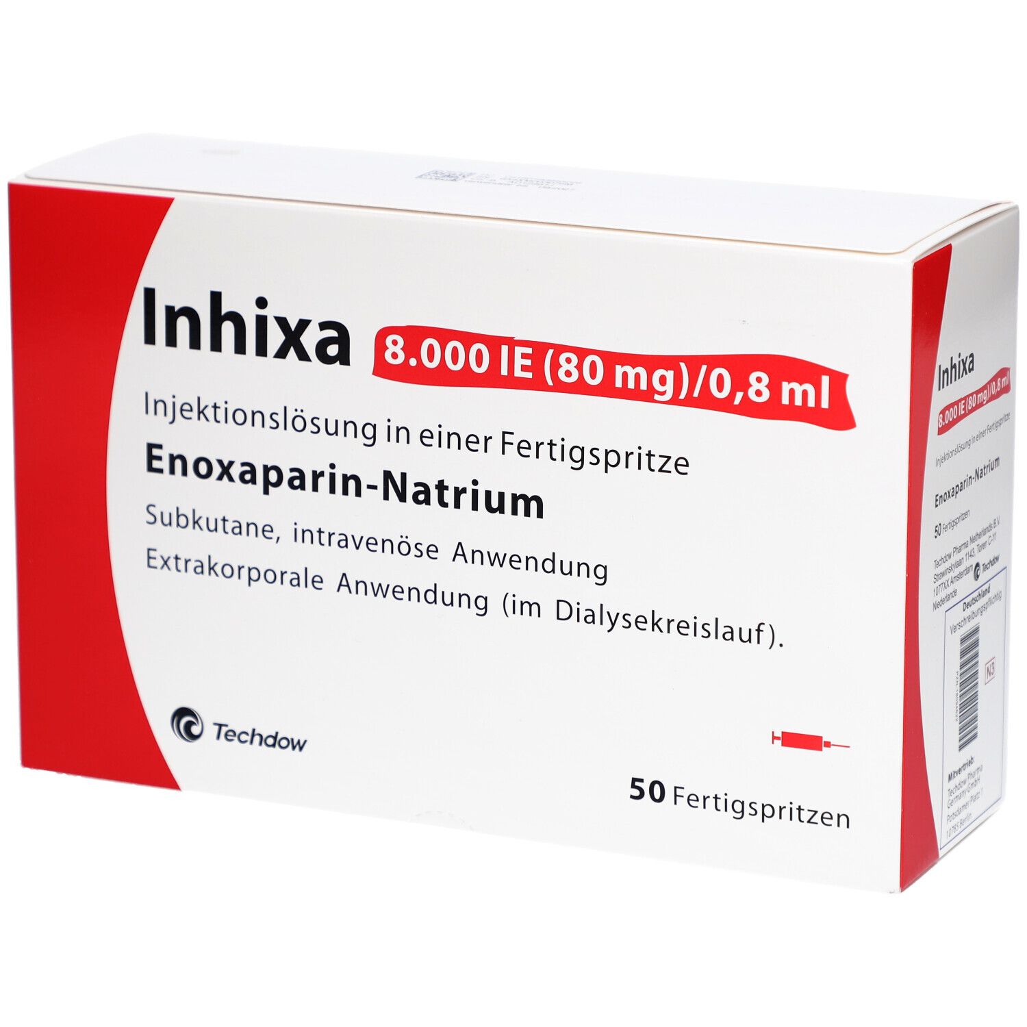 INHIXA 8.000 I.E. 80 mg/0,8 ml Inj.-Lsg.i.e.F.-Sp.