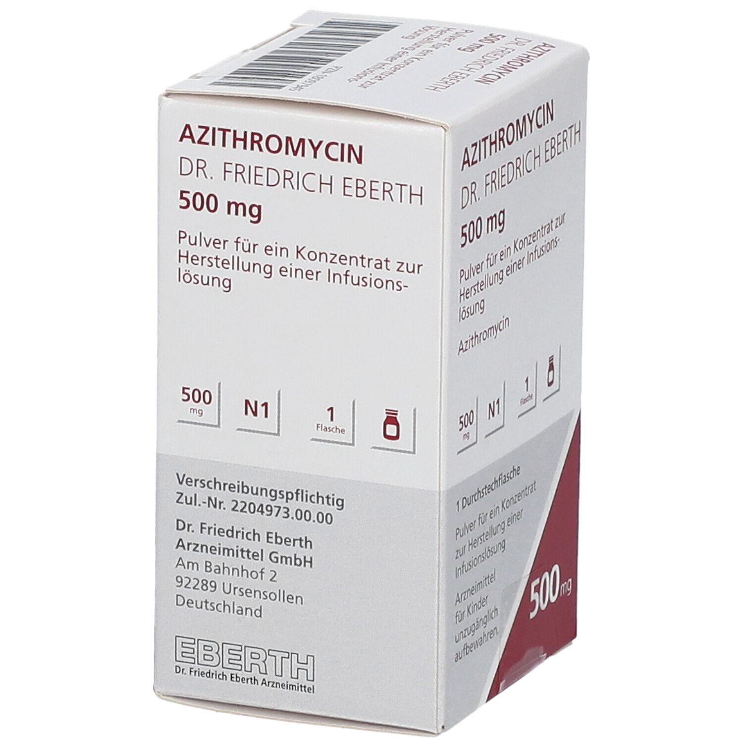 Azithromycin Dr.Friedrich Eberth 500 mg PKI 1 St new