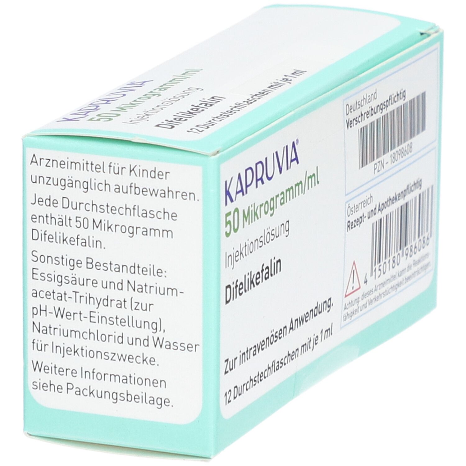KAPRUVIA 50 Mikrogramm/ml Injektionslösung Dsfl.