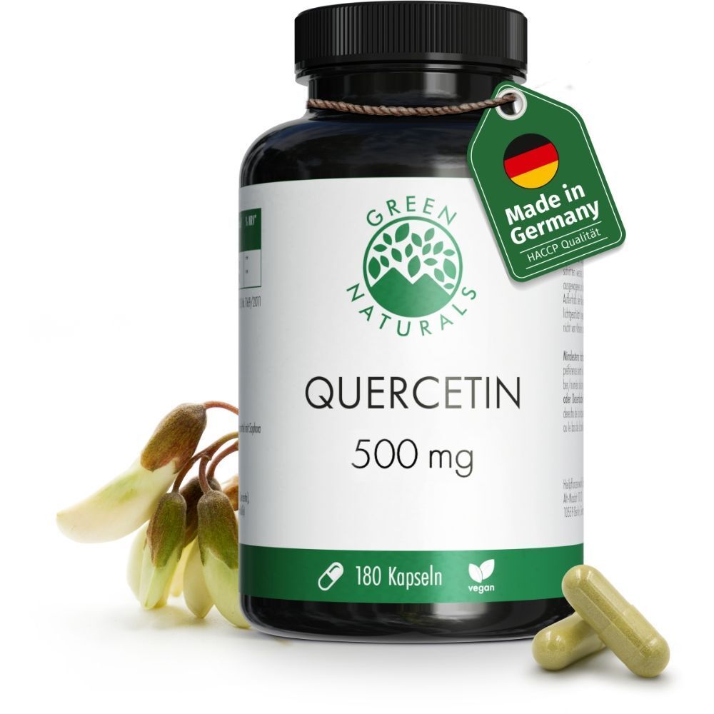 Green Naturals Quercetin 500 mg hochdosiert Kaps. 180 St Kapseln