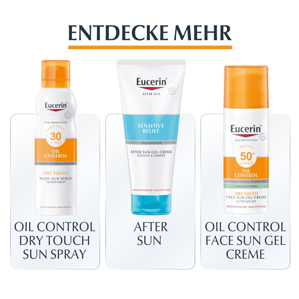 Eucerin® Oil Control Dry Touch Spray LSF 50 – Sonnenschutzspray, auch für empfindliche und zu Akne neigende Haut - jetzt 20% sparen mit Code "sun20"