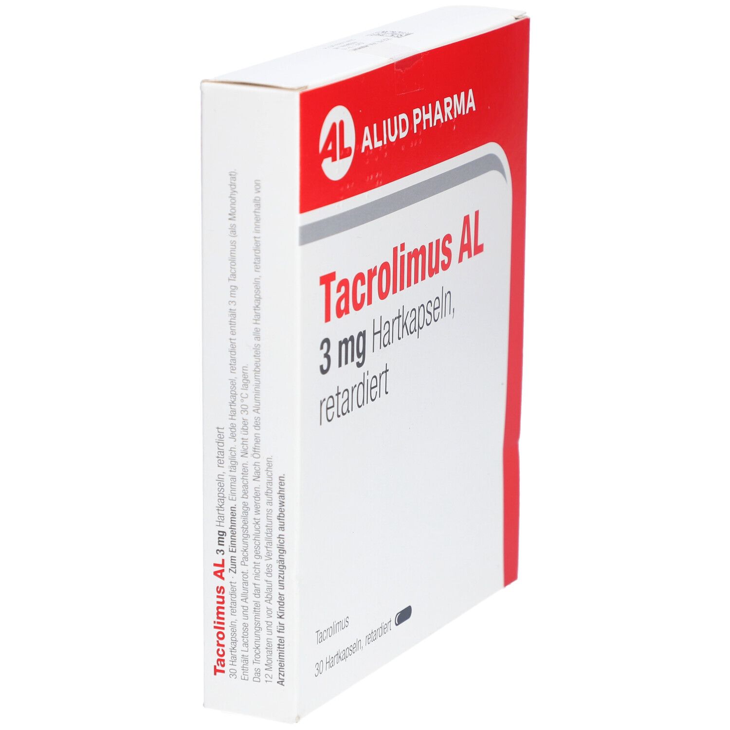 Tacrolimus AL 3 mg Hartkapseln retardiert 100 St Retard-Kapseln