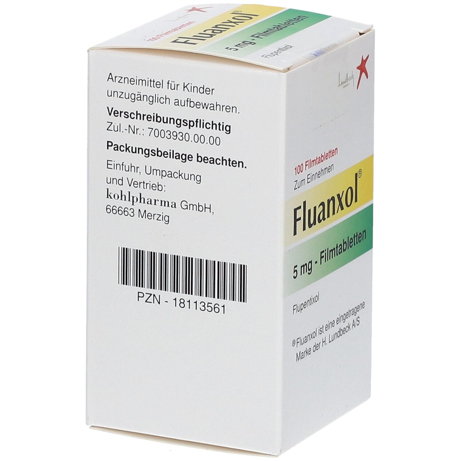 Fluanxol 5 mg Filmtabletten 100 St