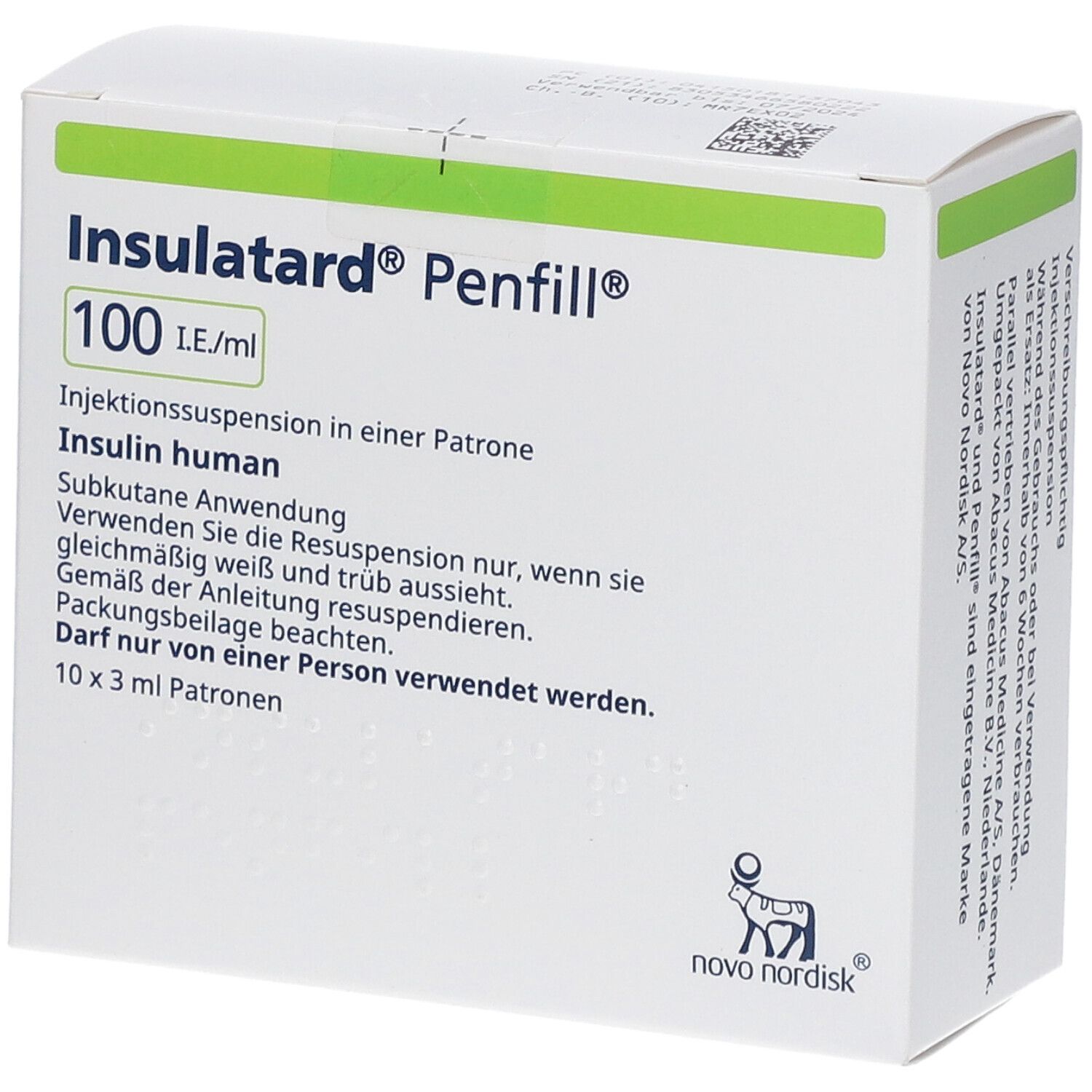 Insulatard Penfill I E Ml Inj S Zylinderamp X Ml Mit Dem E Rezept Kaufen Shop Apotheke