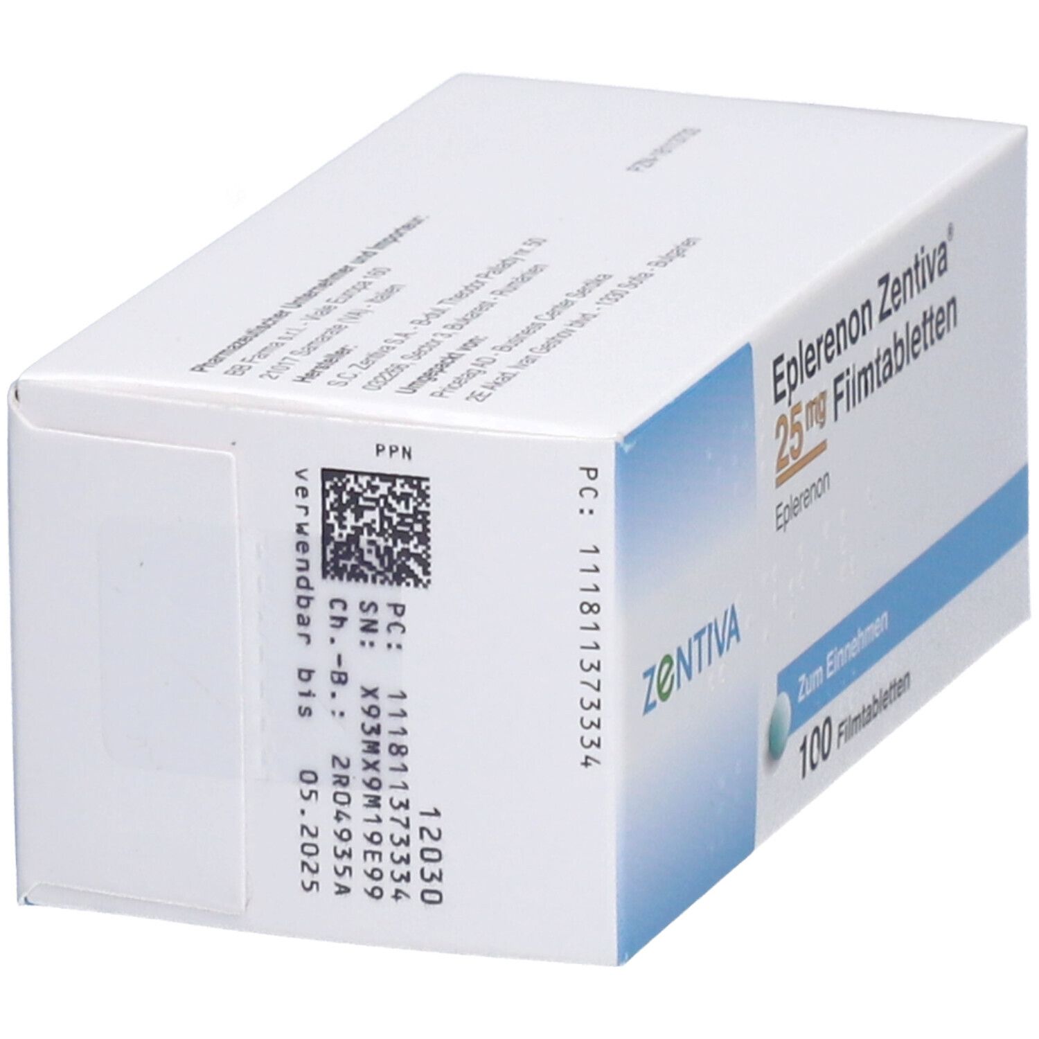 Eplerenon Zentiva 25 mg Filmtabletten 100 St