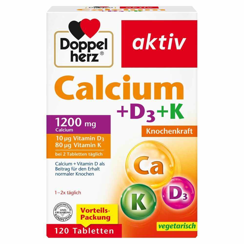 Doppelherz® aktiv Calcium + D3 + K 1200 mg