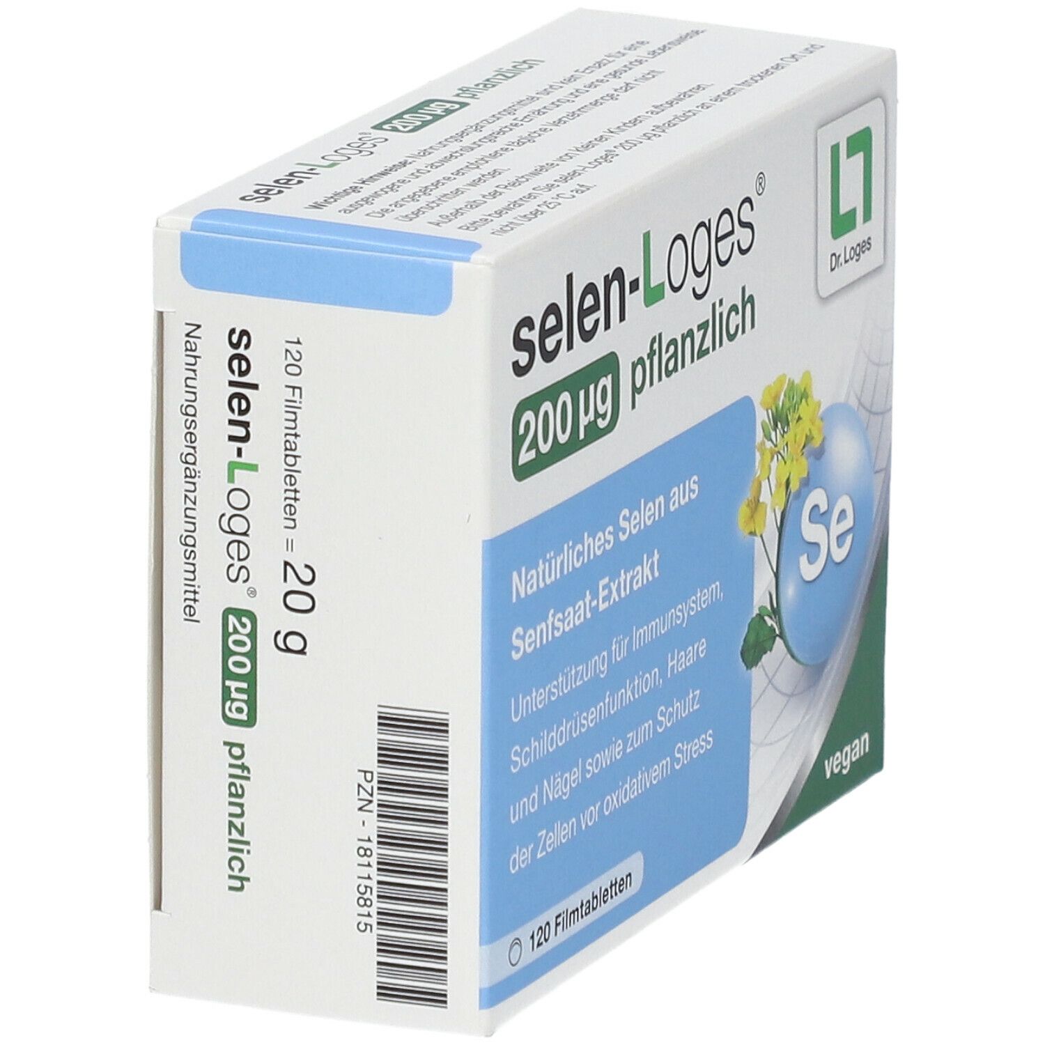 Selen-Loges 200 µg pflanzlich Filmtabletten