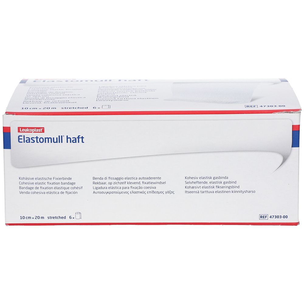 Elastomull haft 10 cmx20 m Fixierbinde 6 St Binden