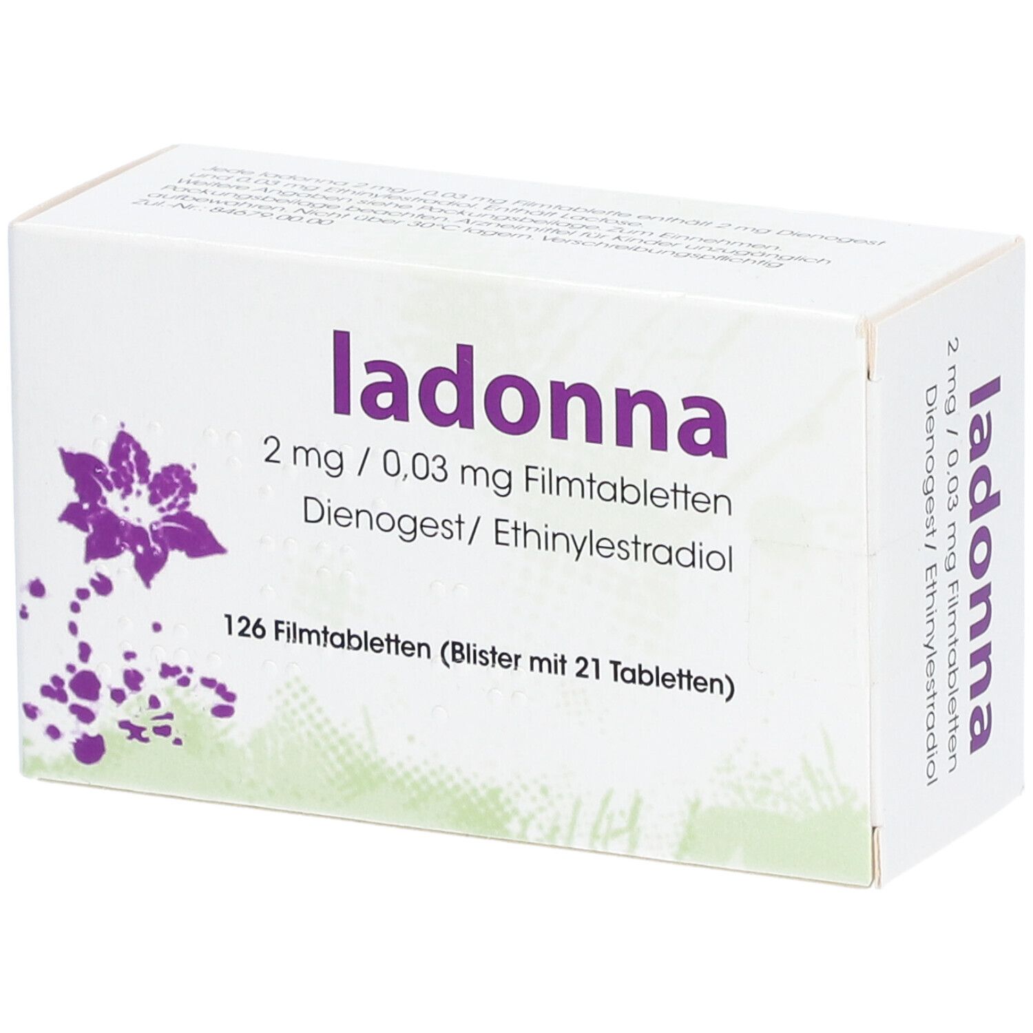 LADONNA 2 mg/0,03 mg Filmtabletten 6x21 St mit dem E-Rezept kaufen ...