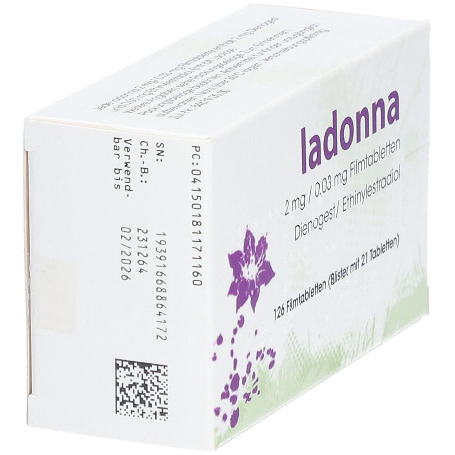 LADONNA 2 mg/0,03 mg Filmtabletten 6x21 St mit dem E-Rezept kaufen ...