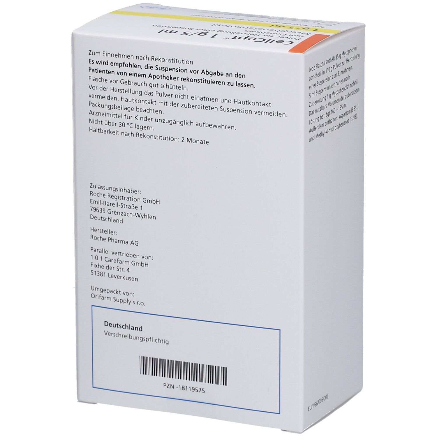 Cellcept 1 g/5 ml