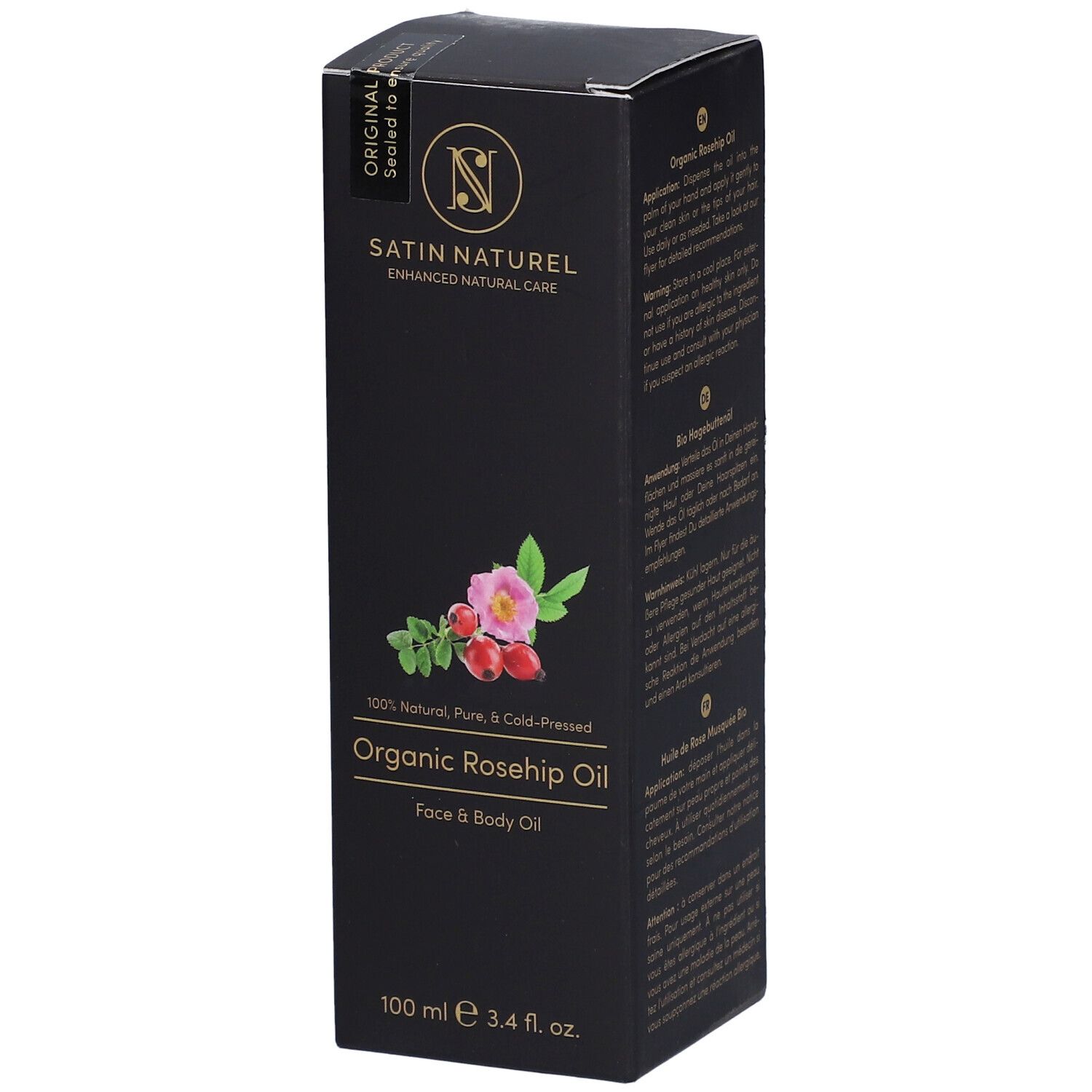 Neuston Hagebuttenöl – Reines Basisöl, 10 Ml, Für Selbstgemachte Cremes, Salben & Seifen